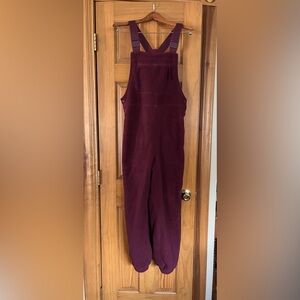 women’s Duluth Trading Company polar fleece overalls sz xs